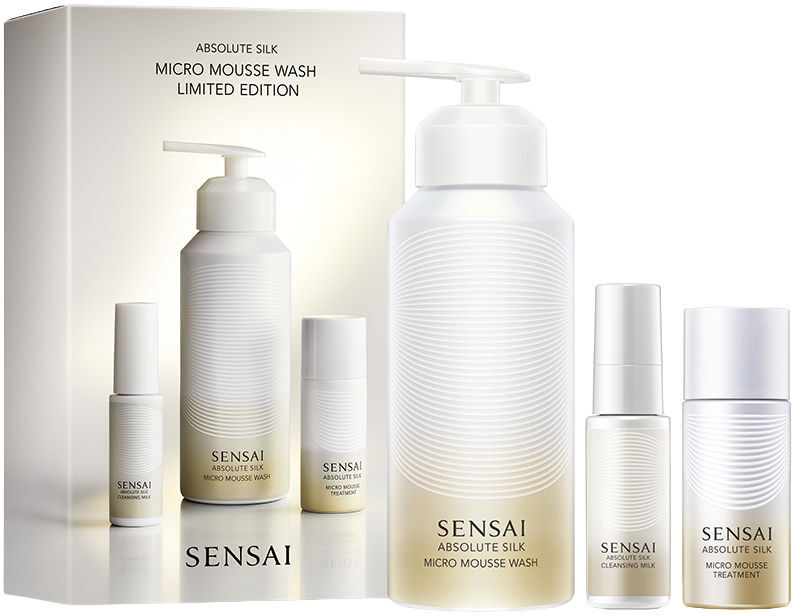 Sensai Absolute Silk Micro Mousse Wash Cassa Limitata 3 pz