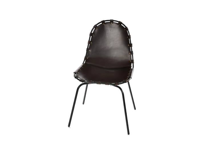 OX Denmarq Stretch Stuhl Leder mocca, Schwarzes Gestell