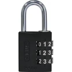 ABUS Zahlen-Hangschloss 144/30 schwarz Lock-Tag