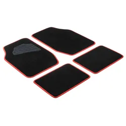 Walser Autoteppich Matrix schwarz-rot
