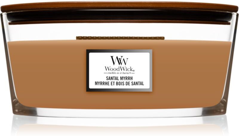 Woodwick Santal Myrrh bougie parfumée avec mèche en bois (hearthwick) 453,6 g