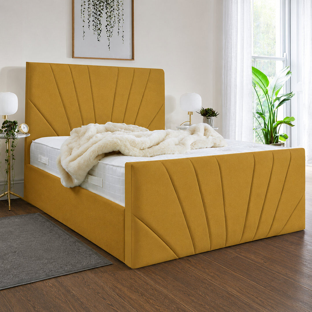 Brayden Studio Ebenezer Chappory Storage Bed Turmeric Double (4'6)