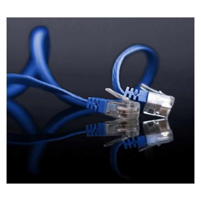 Shiverpeaks Patchkabel flach U/UTP Cat.6 blau 3,0m (CAT6, 3 m) (SP713-SLB)