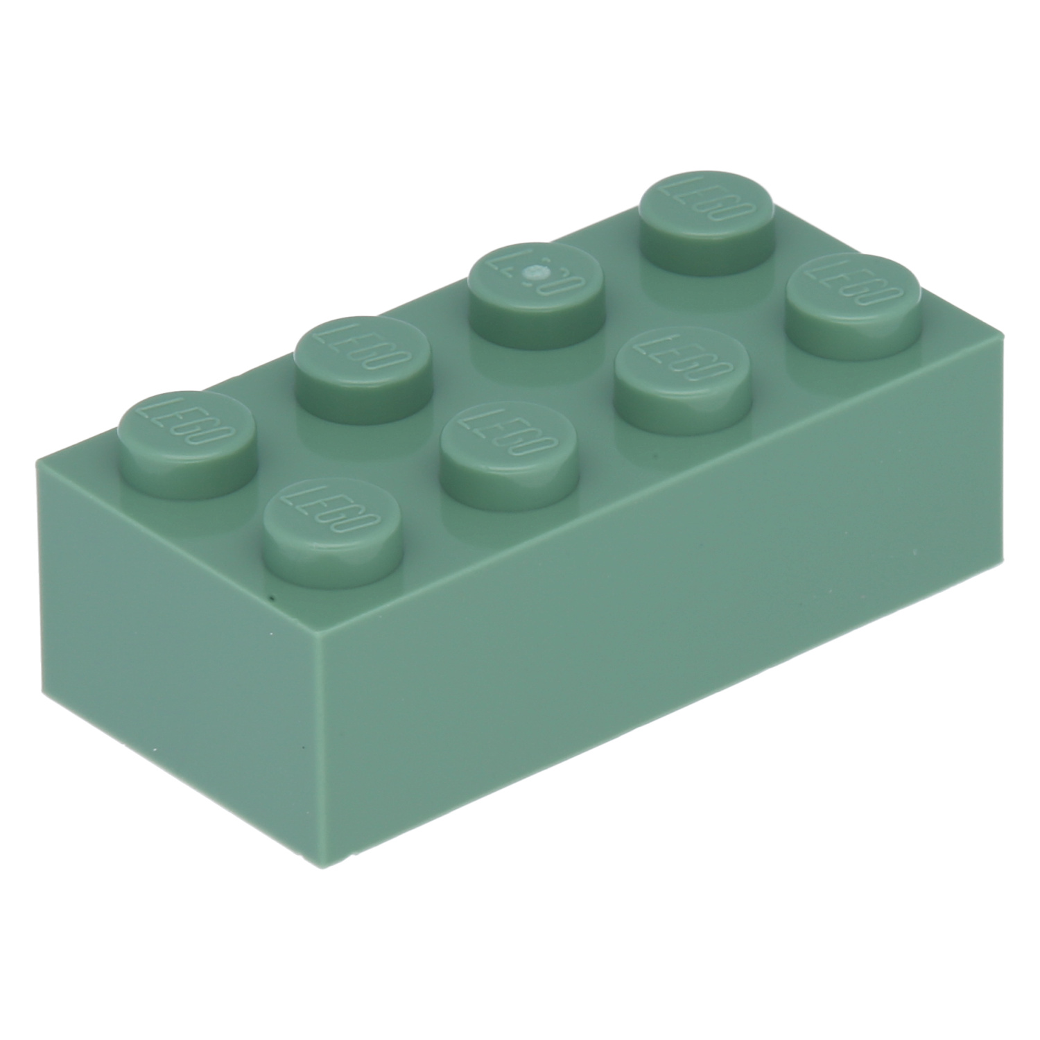 Lego 2x4 Stein 3001 - 250 Stück Sandgrün