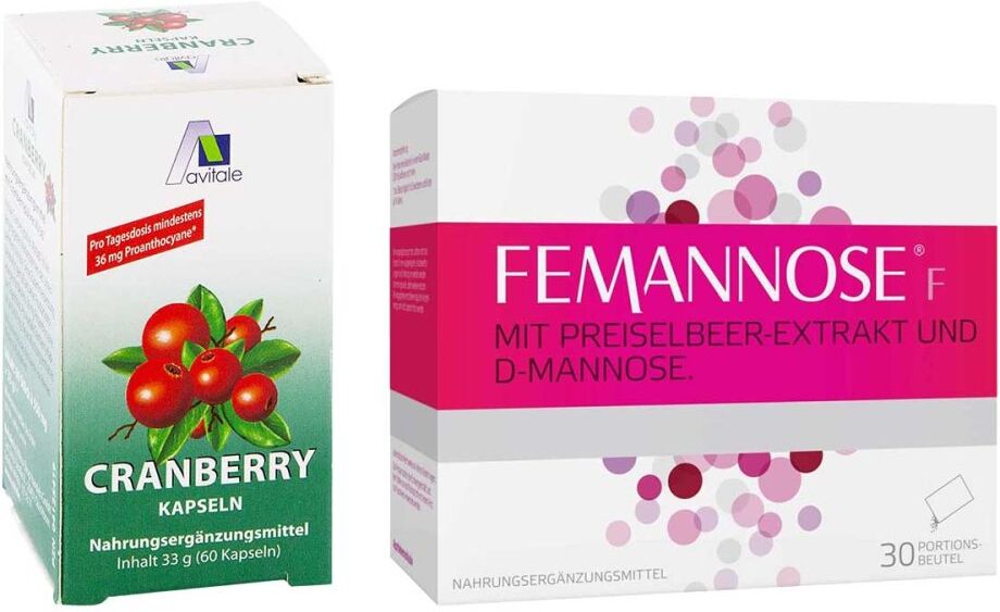 Femannose F Granulat und Cranberry Kapseln 400 mg