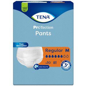 TENA Inkontinenz-Pants ProTection Regular, Unisex, Größe M (80-110cm), Einweg, 6 Tropfen, 30 Stück