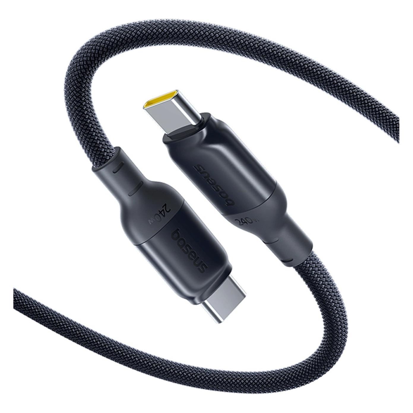 Baseus PicoGo Schnellladedatenkabel USB-C - USB-C 240W 1m Cosmic Black (1 m, 240 W) (E0423300)