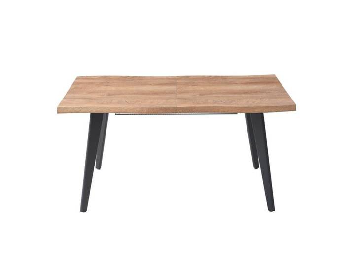 STIK - Table Repas 150cm Allongeable Plateau Effet Bois Brut