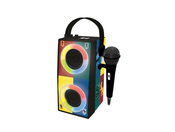 Lexibook, Harry Potter, Draagbare Bluetooth Lichtspreker met Microfoon, Lichteffecten, Karaoke, Draadloos, USB, SD-kaart, Oplaadbare batterij, BTP180HPZ