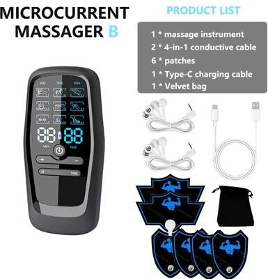 Inspired Living Dual Mode TENS Unit And EMS Muscle Stimulator For Pain Relief And Muscle Recovery set B