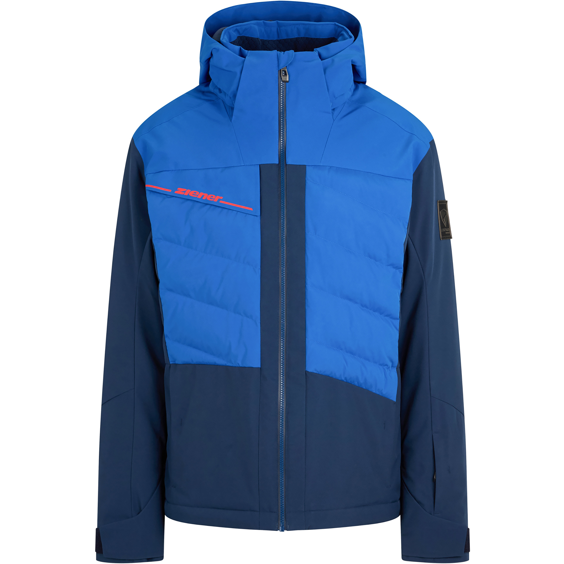 Ziener Tidal-Z Herren Kunstfaserjacke blau Größe L Skifahren Elastisch Wasserabweisend