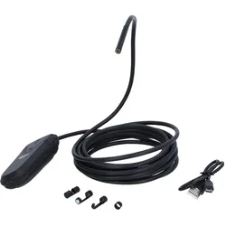 KS Tools, Endoskopkamera, Wi-Fi-Videoskop-Satz mit Ø 5,5 mm 0° HD Frontkamera-Sonde, 5-tlg