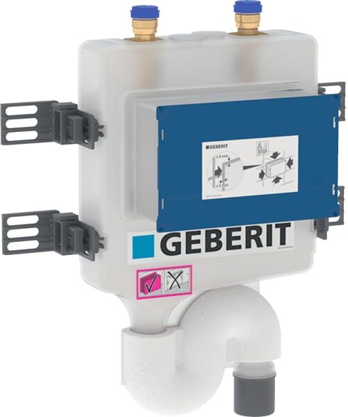 Geberit hygiène flush 616236001 d = 50mm, sans interfaces, montage en saillie / encastré, 2 connexions murales