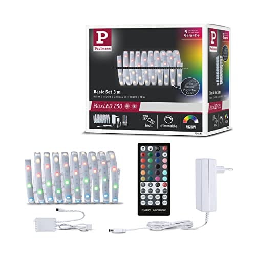 Paulmann MaxLED 250 RGBW LED-strip set, multicolor, zilver