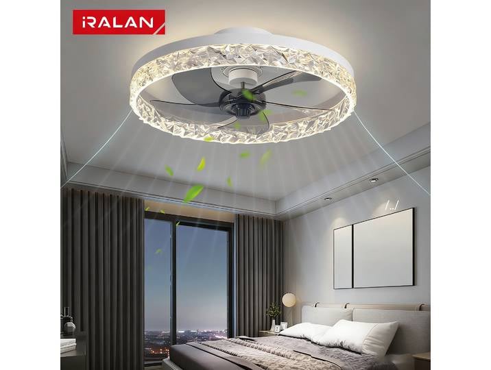 IRALAN 50CM ventilateur lumière moderne Simple maison chambre télécommande réglable ventilateur lampes Led salon ventilateur de plafond lumières