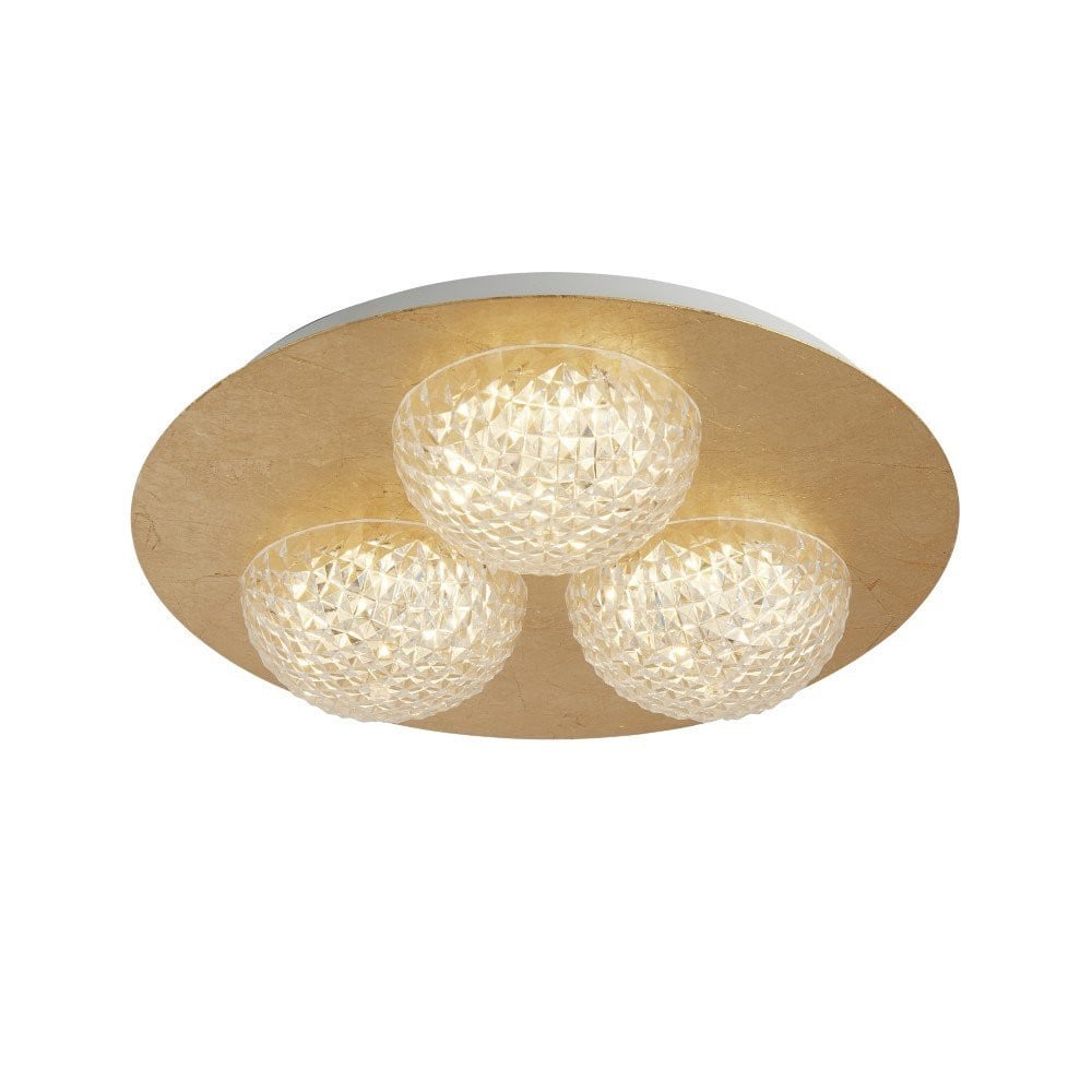Searchlight Celestia Design Plafondlamp - 3-lichts - Goud/Messing