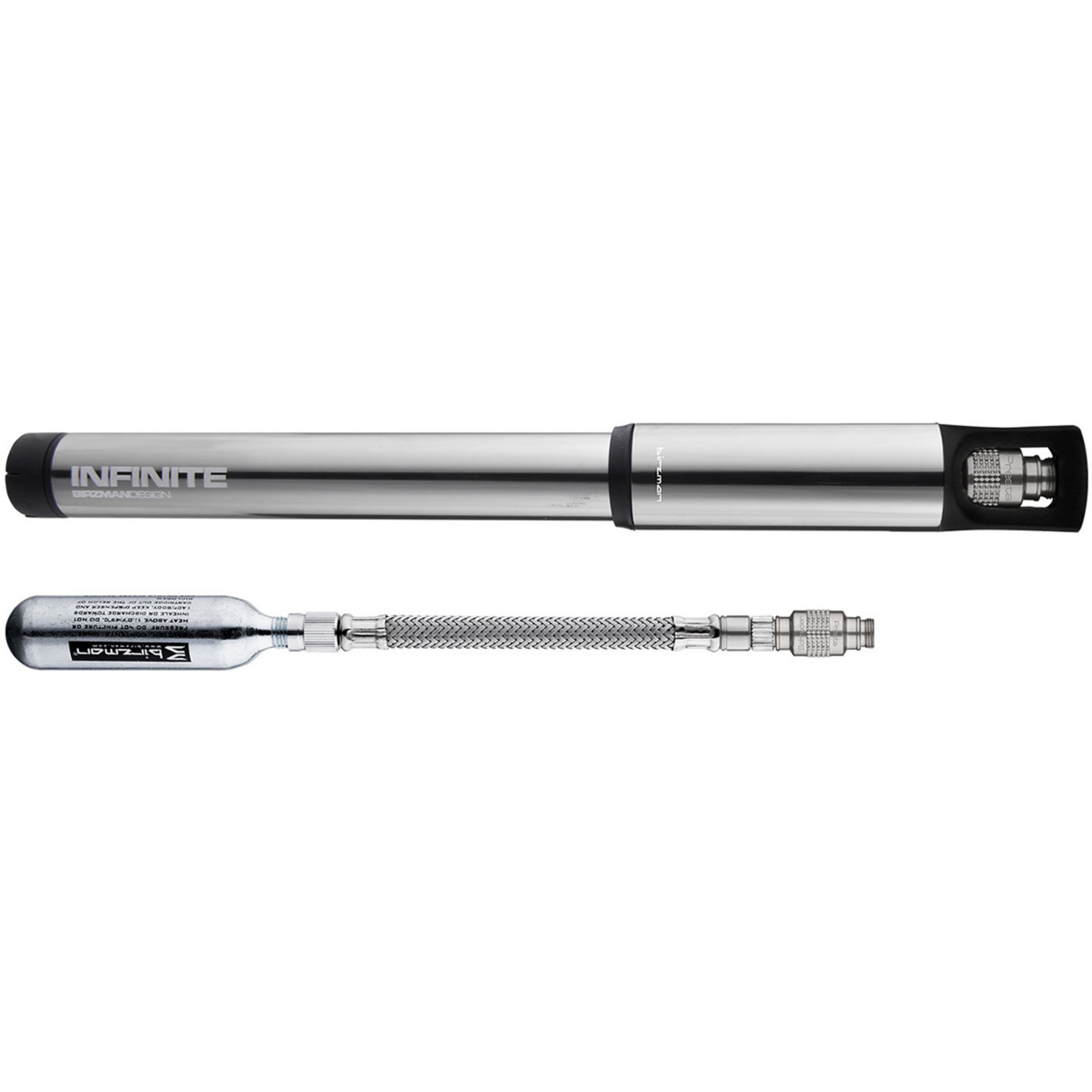 Birzman Infinite Road CO2 Handpumpe Luftpumpen grau Rennrad