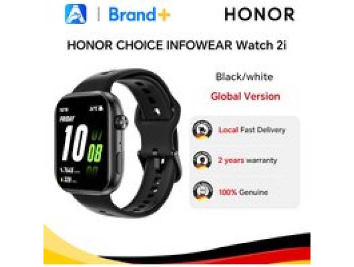 HONOR CHOICE InFoWear Watch 2i, Smartwatch met wereldwijde versie, 1,85 inch AMOLED-scherm, Gezondheidsmonitoring de hele dag, HONOR CHOICE Watch 2i