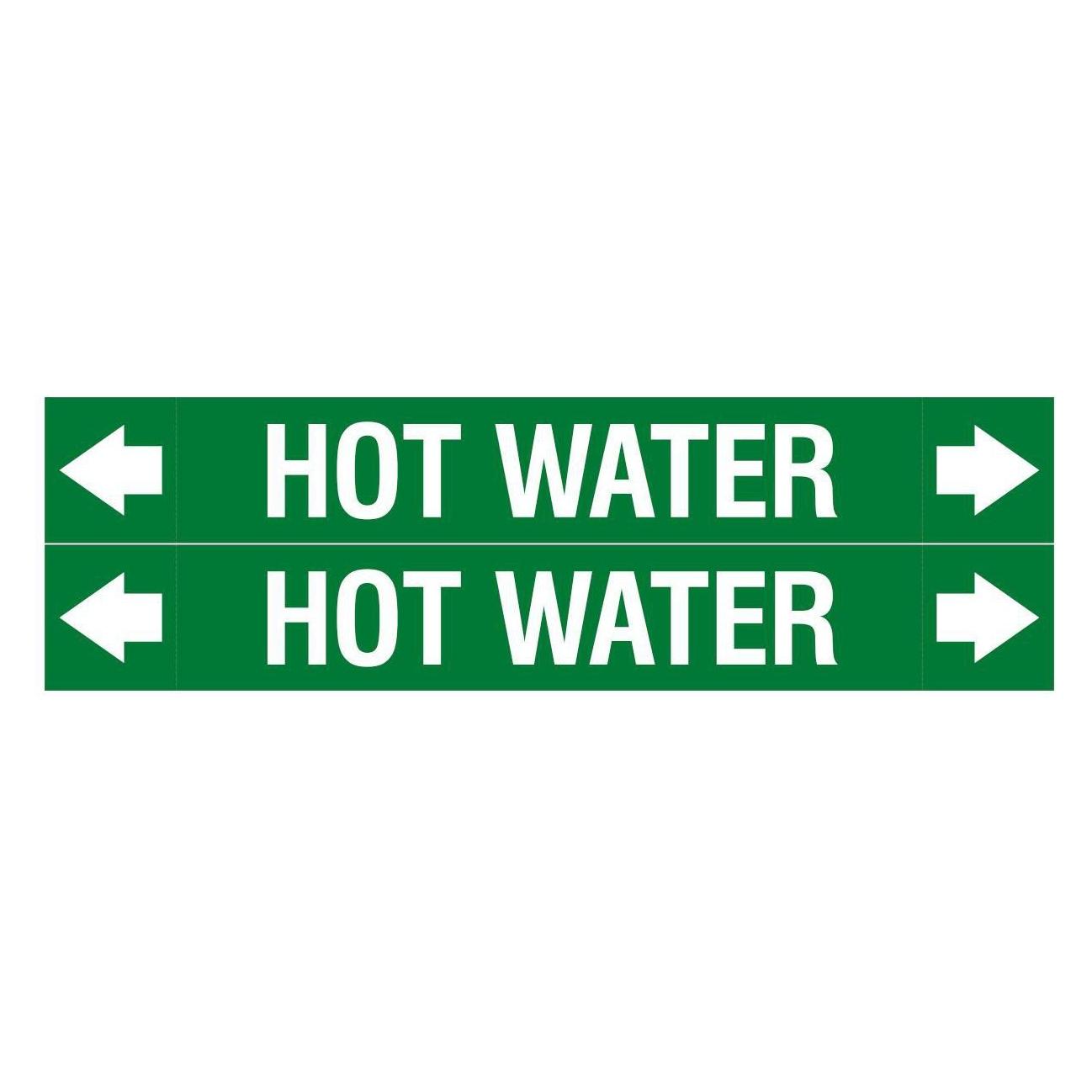 Brady ASME - Rohrmarkierer - Hot Water (ASMEPM-50X345MM-HOT WATER)
