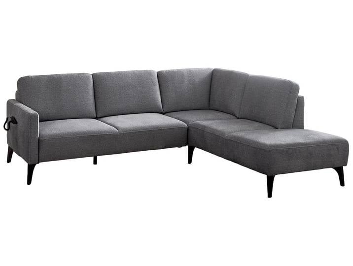 Elegando Ecksofa ALEX, schlamm, Stoff