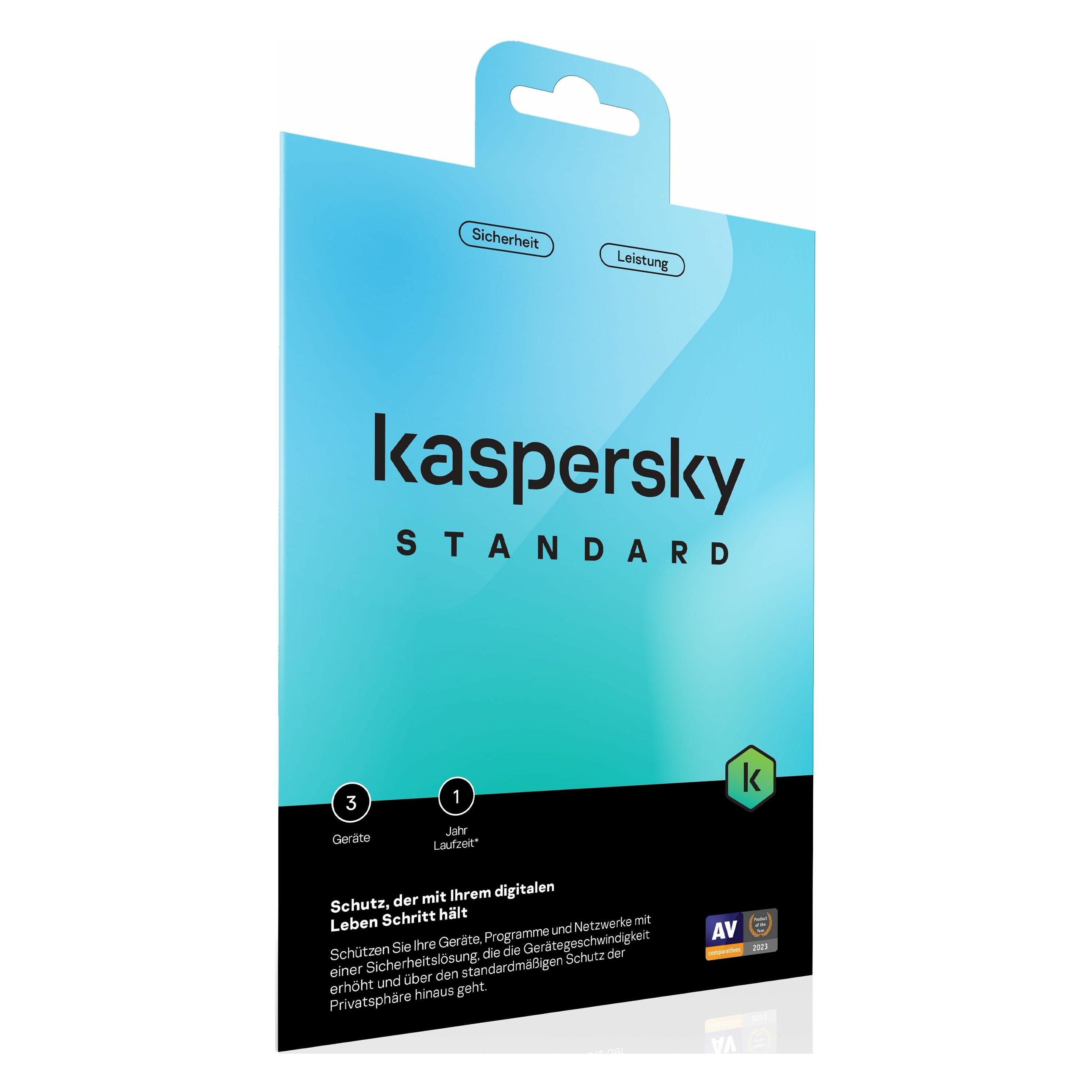 Kaspersky Standard 3 Device Envelope (Code in a Box) (12 Monate) (KL1041G5CFS-ENVDACH)