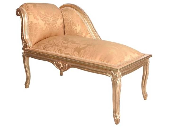 Polsterbank Sofa Barock Recamiere Kanapee Shabby Sitzbank Holz gepolstert Polsterhocker cat508a06 Palazzo Exklusiv