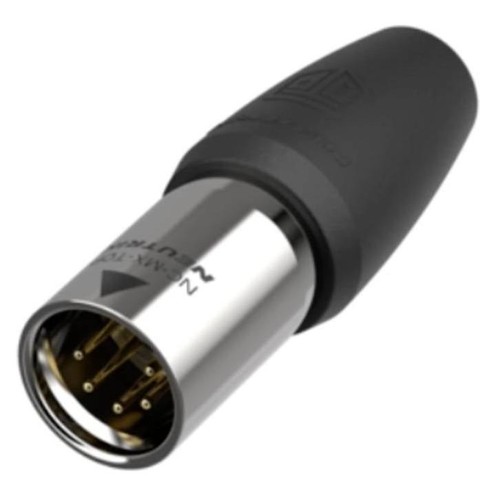 Neutrik NC5MX1-TOP XLR-Steckverbinder Stecker, gerade Polzahl: 5 Schwarz 1 St. (NC5MX1-TOP)