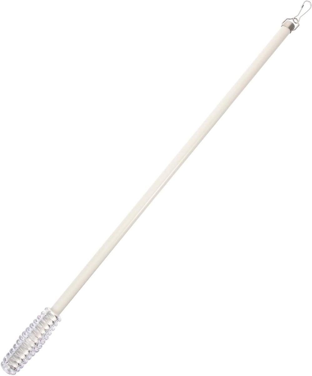 Witte Gordijnroede Haak - Verstelbare Gordijntrekker Beugel - 55 cm