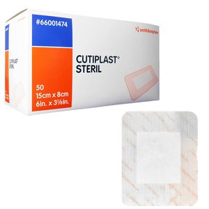 Smith&Nephew Pflaster CUTIPLAST, 50 Strips, steril, atmungsaktiv, 15 x 8cm