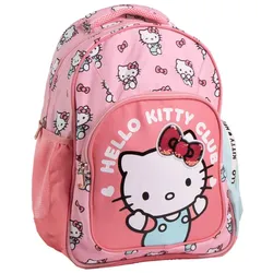 Hello Kitty Kinderrucksack für Schule & Reise Tasche mit Rückengurten