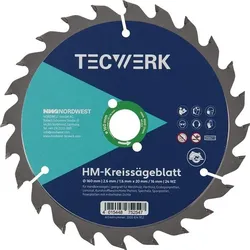 Tecwerk Handkreissägeblatt AD 210mm Z.48 WZ Schnitt-B.2,8mm