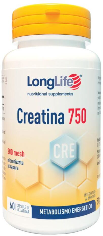 LONGLIFE Srl Creatina 750, 120 Capsule