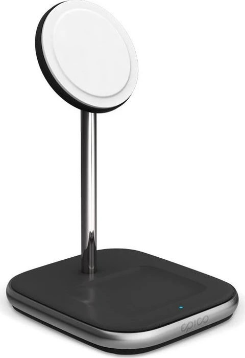 Epico 2in1 Wireless Charger für MagSafe mit Adapter - schwarz