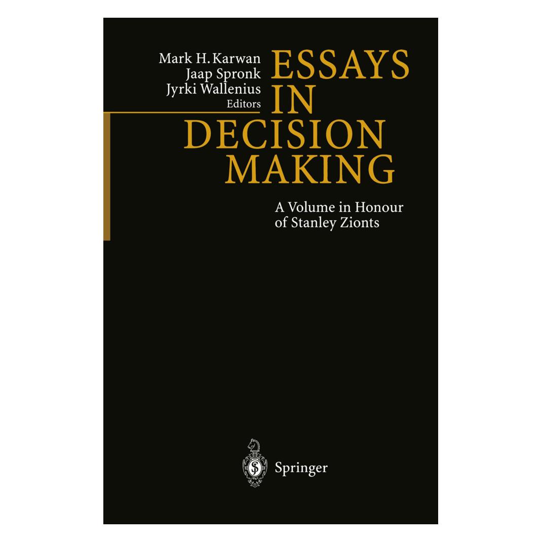 Springer Essays In Decision Making (Englisch, Softcover, Jaap Spronk, Jyrki Wallenius, Mark H. Karwan) (55507777)