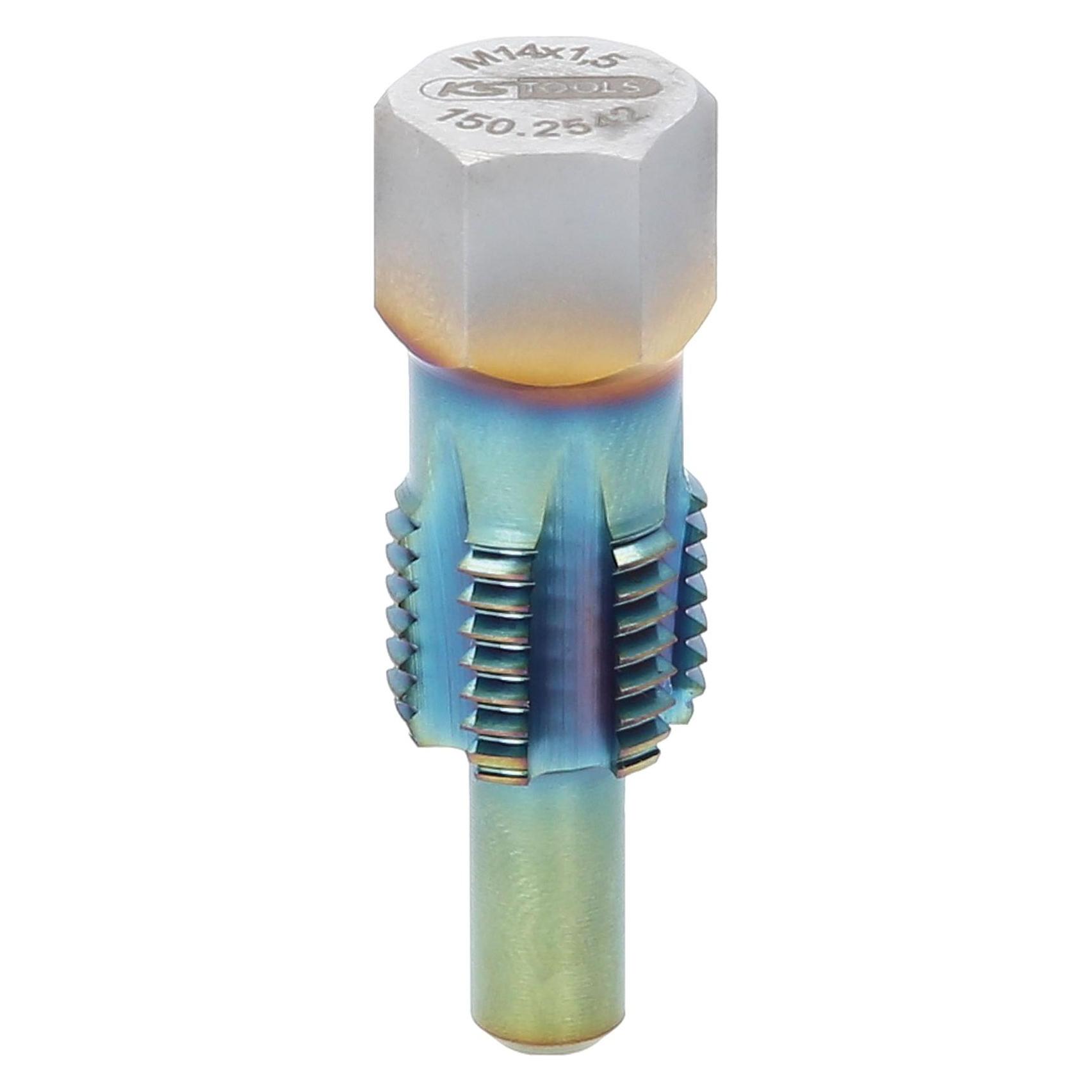 KS Tools Gewindeschneider mit Führungsbolzen für Temperatursensoren, M14x1,5 (150.2542)
