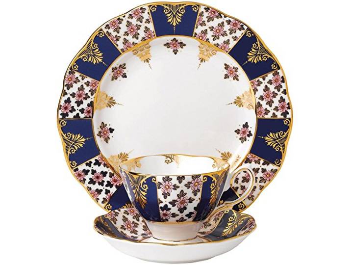 Royal Albert 1900 Teetasse und Untertasse und Teller, 3-teiliges Set