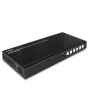 Lindy 5x2 Seamless Präsentations-Switch HDBaseT Extender Transmitter Kabel Audio/Multimedia Digital/Daten Digital/Display/Video Netzwerk Strom/Netzteil Video/Analog CAT 6 UTP 70 m 3-polig Glasfaser LWL CE FCC (38338)