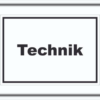 HB-Druck Technik Aufkleber mit Text Hauswirtschaftsraum waagerecht A0 (841x1189mm)