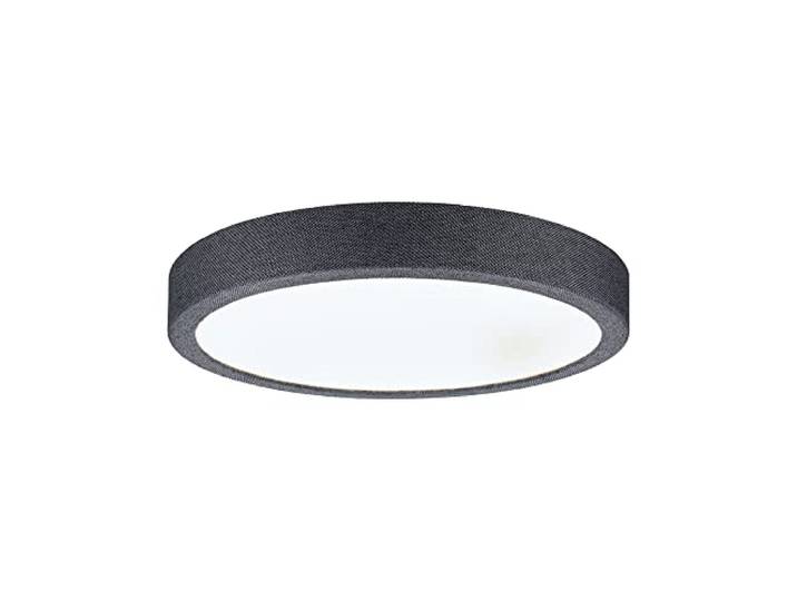 Paulmann 71055 LED Panel Cosara rund 15W IP44 1300lm 300mm Deckenleuchte in Dunkelgrau Kunststoff/Stoff 4000K Badleuchte