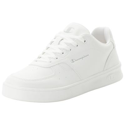 Sneaker CHAMPION "NEWMAN Low Cut Shoe", Herren, Gr. 42, weiß (triple wht), Synthetik, Schuhe Sneaker