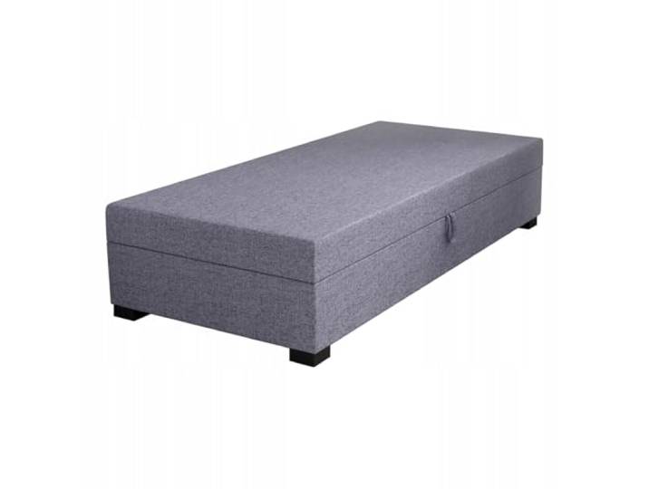 TAPCZANY24 - Boxspringbett Iwo 110x195 cm mit Schaumstoff Matratze Bett mit Matratze, Polsterbett mit Bettkasten, Gepolstertes Einzel Bett, Schlafsofa - Grau