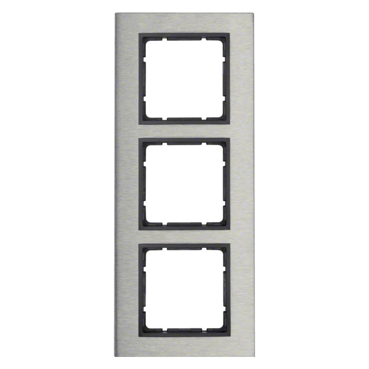 Berker 10133606. Produktfarbe: Anthrazit, Edelstahl, Markenkompatibilität:, Material: Edelst (10133606)