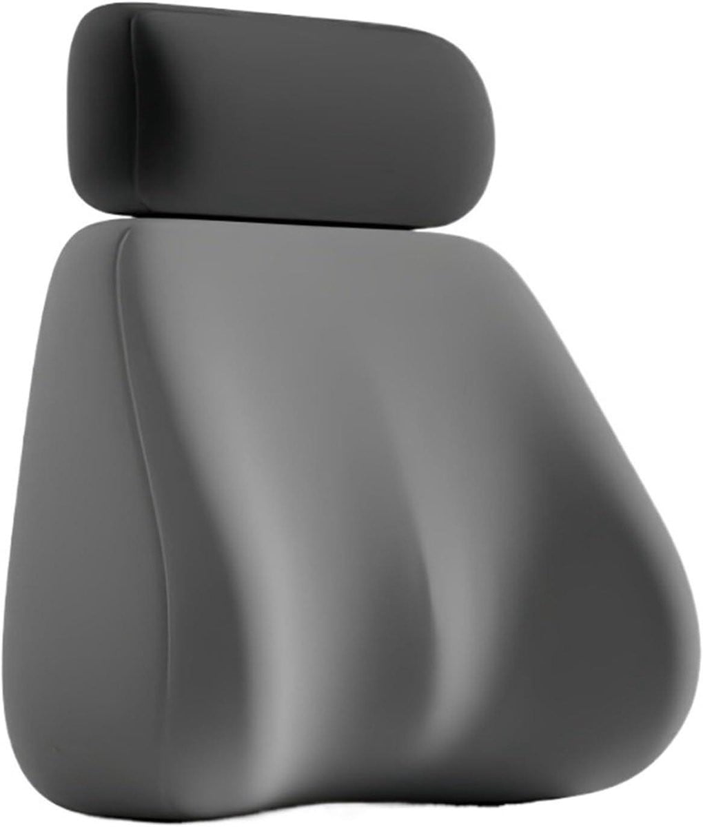 Ergonomisch Rugkussen met Neksteun en Lumbale Steun - Memory Foam - Zwart