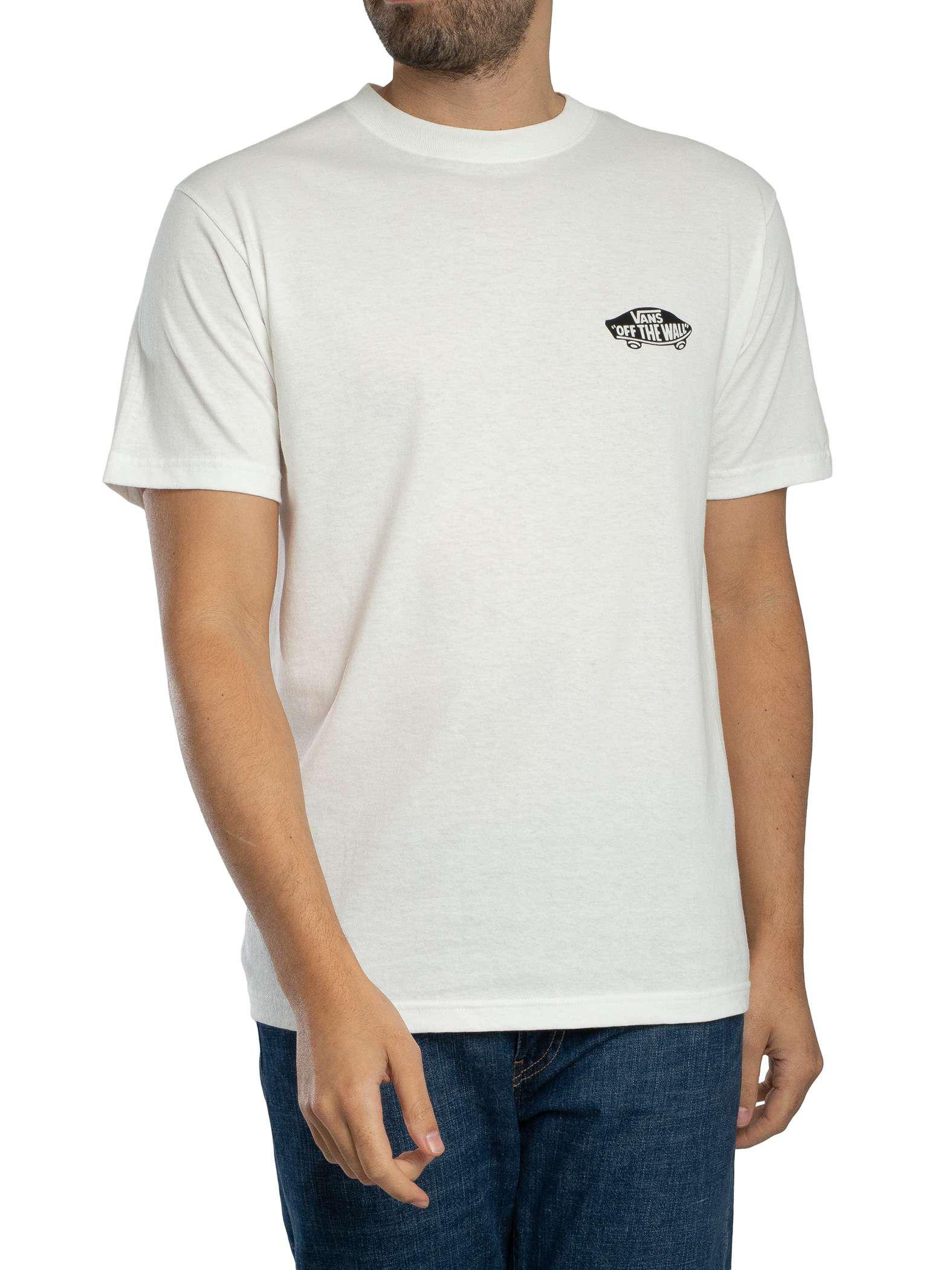 Vans Doppeltes Standard-T-Shirt Mit Rückenlogo, Weiß