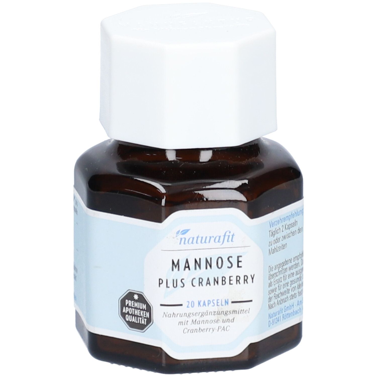 Naturafit Mannose plus Cranberry Kapseln 20 St