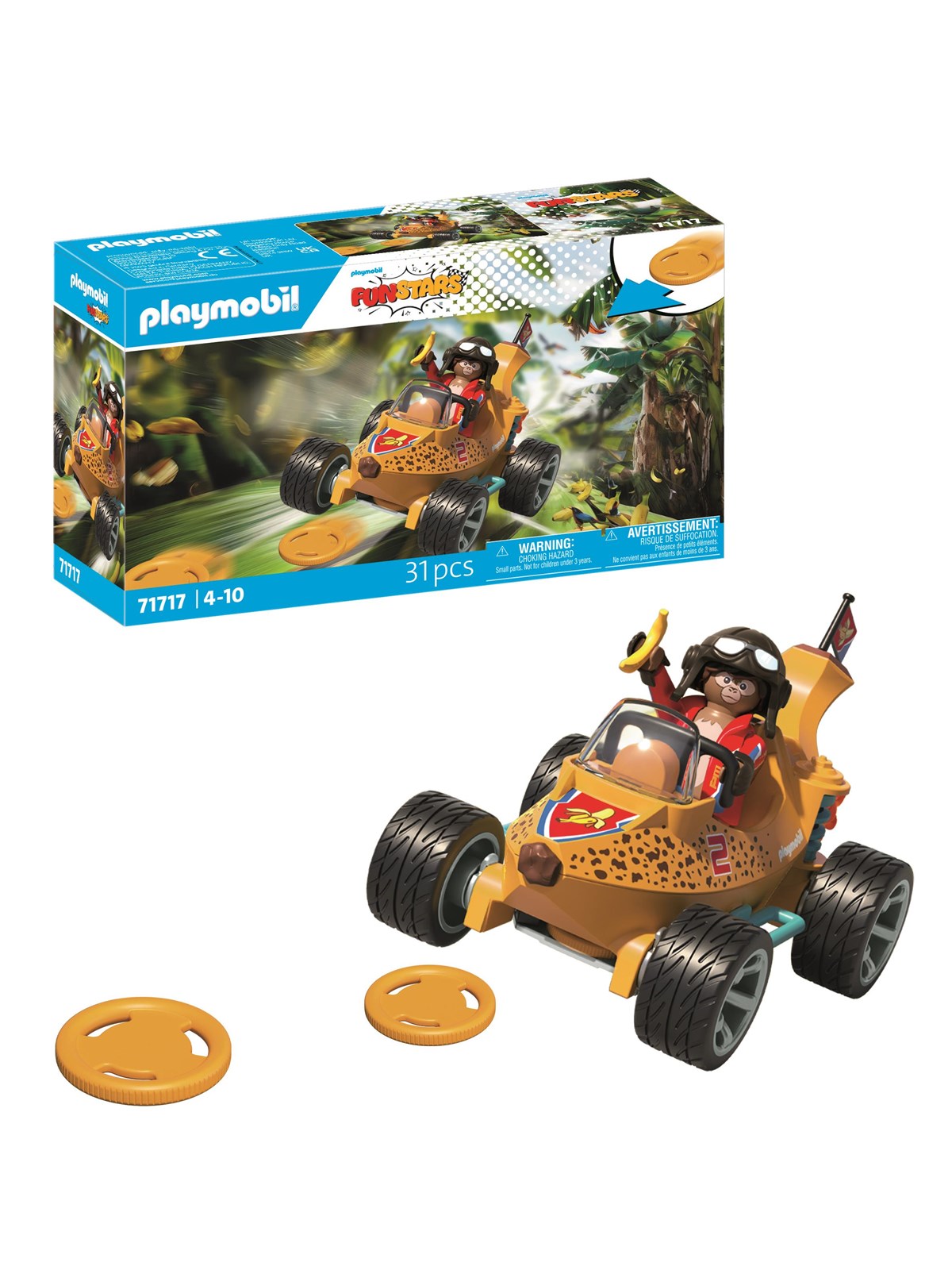 Playmobil 1.2.3 - Funstars Racing Banana - 71717