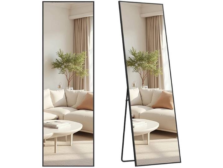 Spiegel rechteck SONGMICS ATELIER 50x160cm schwarz