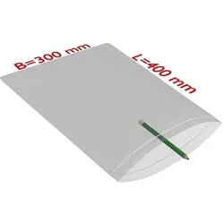 Transpak, Verpackungsmaterial, Druckverschlussbeutel Masse 300x400mm Stärke 90μ PE transparent (500 Stk.)