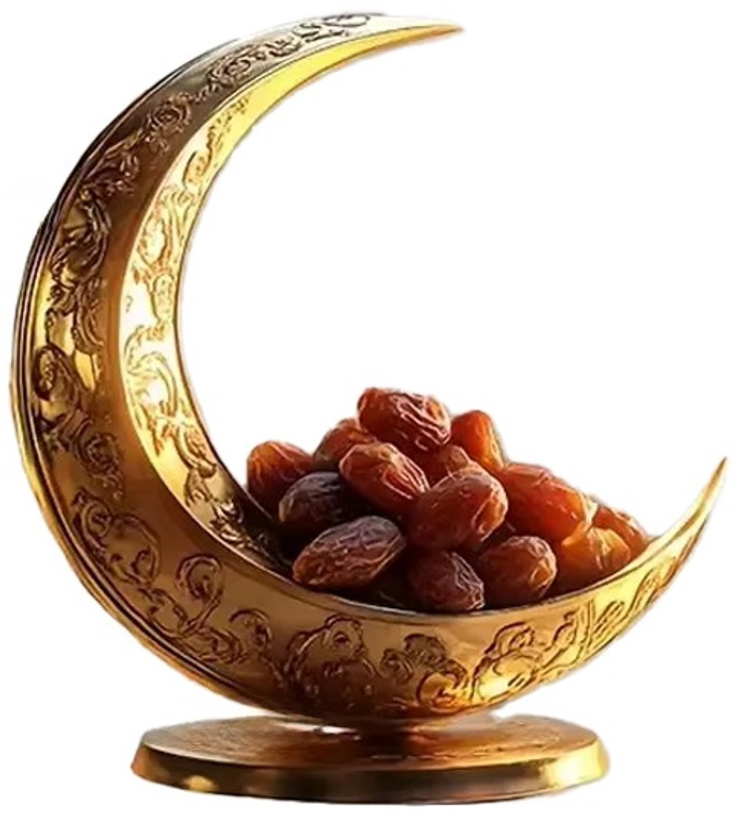 Rimmo 2D Eid al-Fitr Maan Ornament - Multifunctionele Ramadan Decoratie voor op Tafel en Bureau