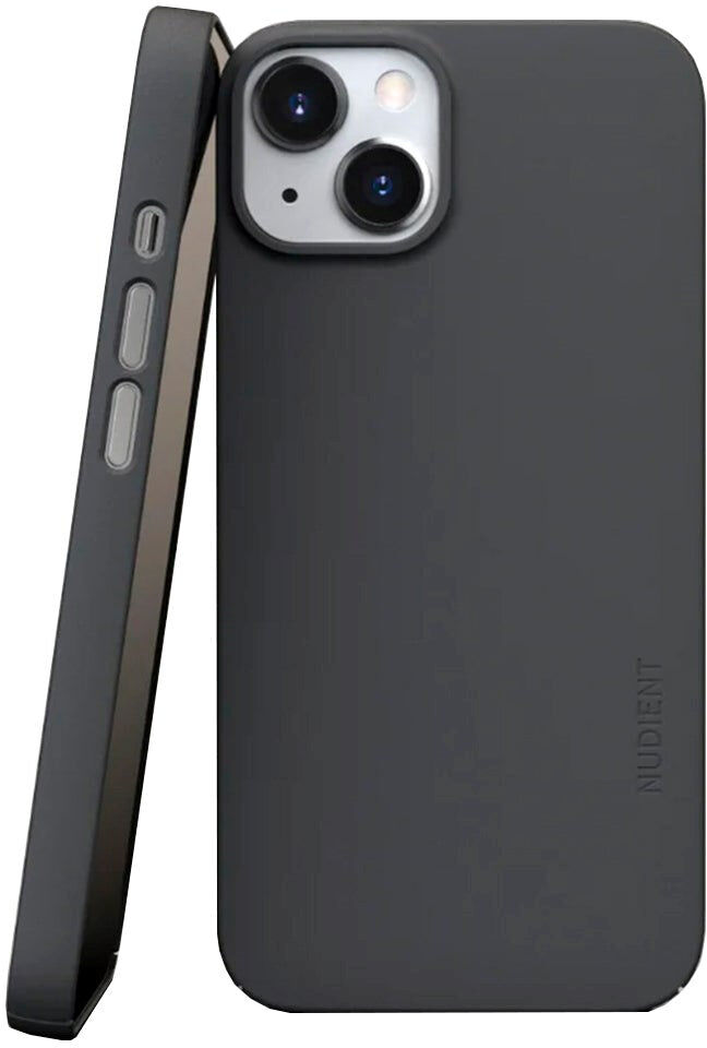 Nudient Thin Case V3 iPhone 13 Bagside Cover - Stone Grey